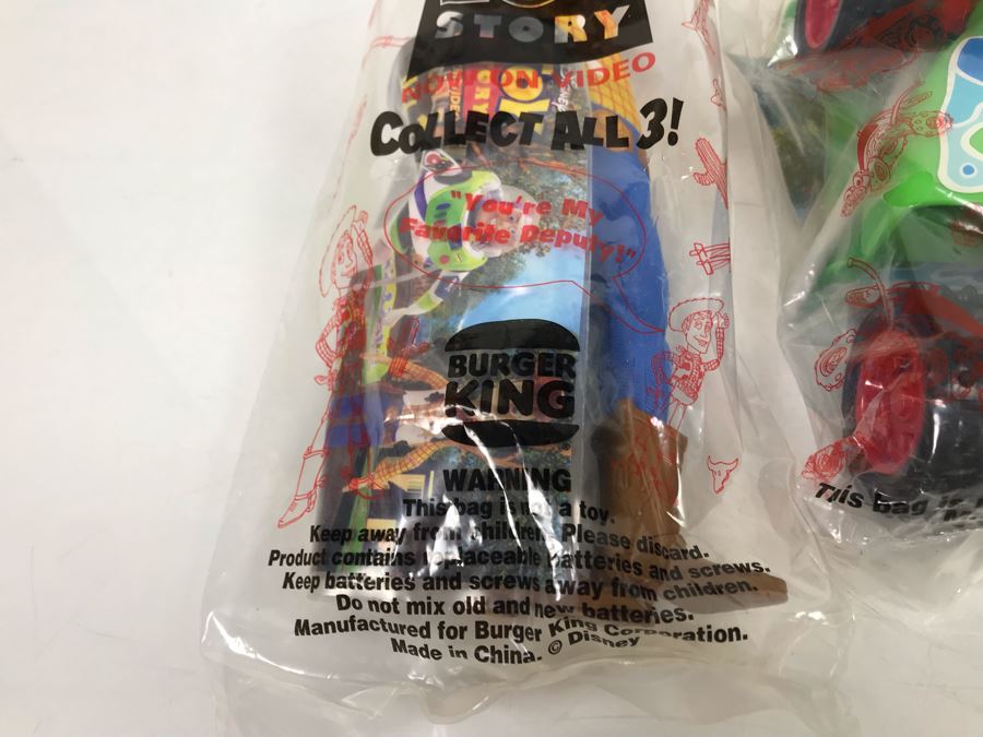 (3) Vintage Disney's Original Toy Story Burger King Sealed Happy Meal Toys Buzz Lightyear, Woody [Photo 7]