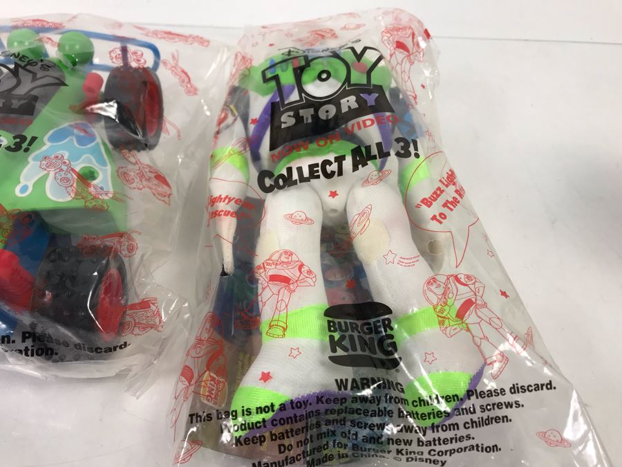 (3) Vintage Disney's Original Toy Story Burger King Sealed Happy Meal Toys Buzz Lightyear, Woody [Photo 10]