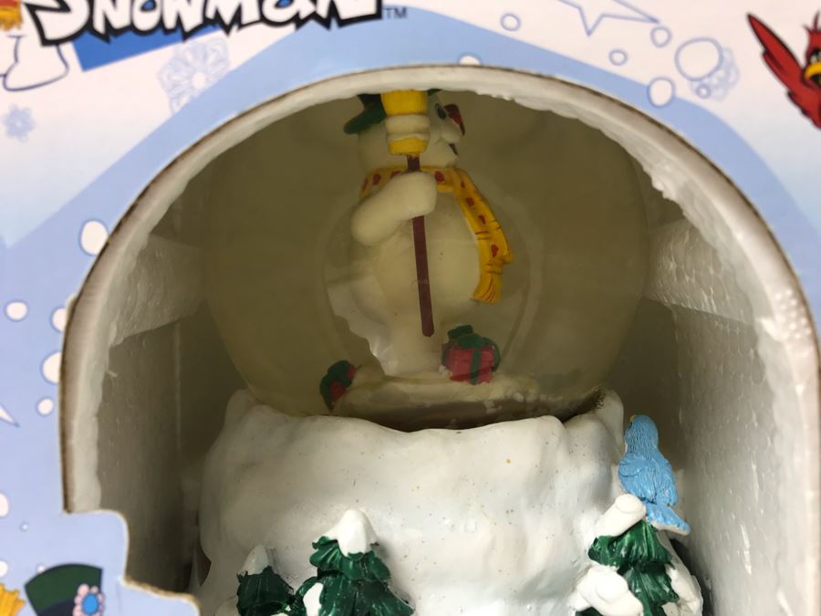 Christmas Lot With Shamrock Lighted Branch Christmas Tree, Santa Claus Figurine And Pair Of Snowman Snow Globes [Photo 7]