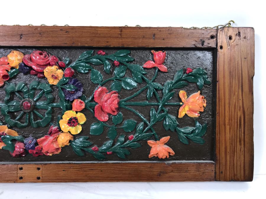 Vintage Floral Design Door Panel Wall Hanging 25' X 8.5' [Photo 3]