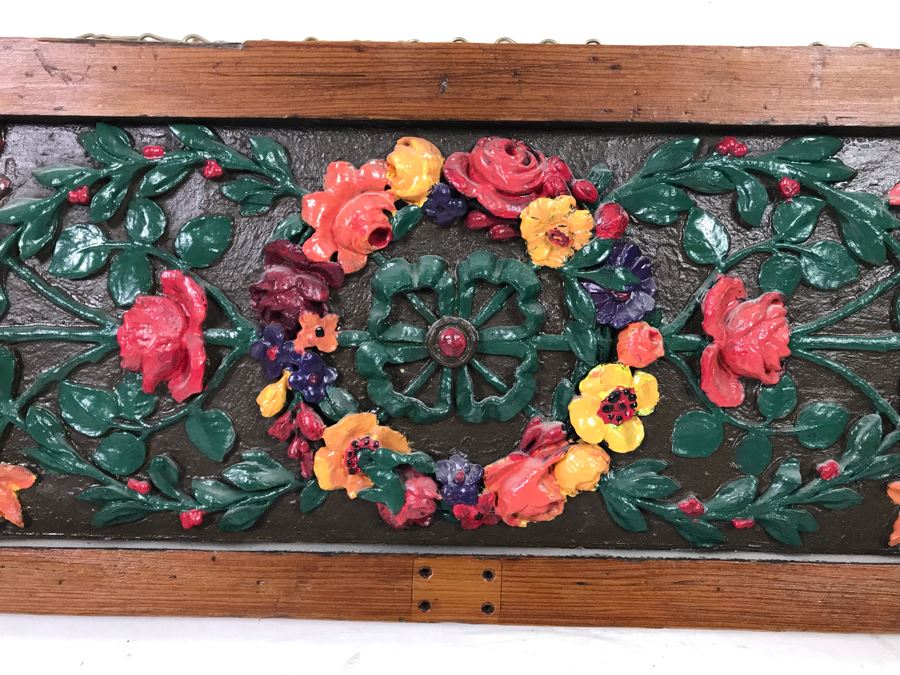 Vintage Floral Design Door Panel Wall Hanging 25' X 8.5' [Photo 2]