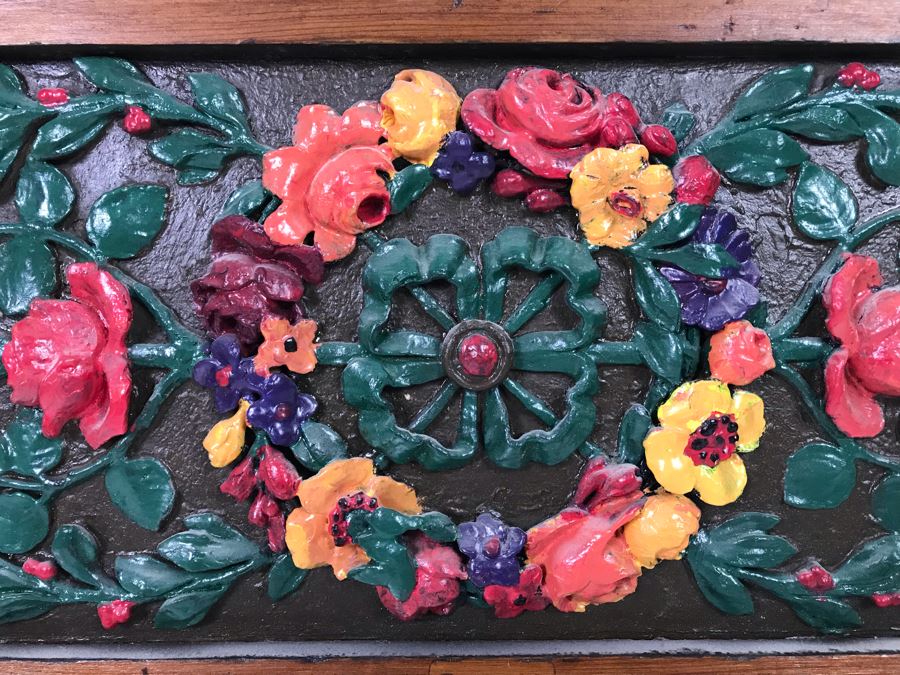 Vintage Floral Design Door Panel Wall Hanging 25' X 8.5' [Photo 5]