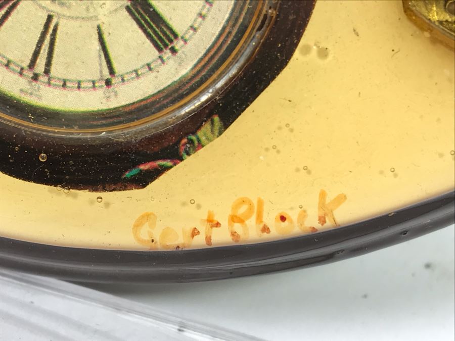 Signed Vintage Clock Parts Artwork 10'H [Photo 7]