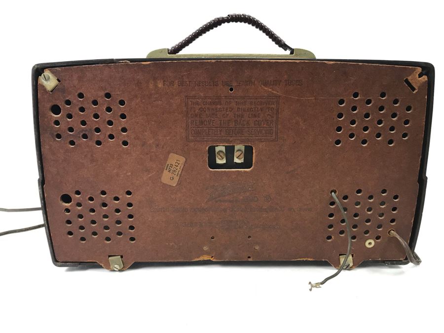 Vintage Art Deco Zenith Tube Radio Model H725 - Needs Servicing [Photo 8]