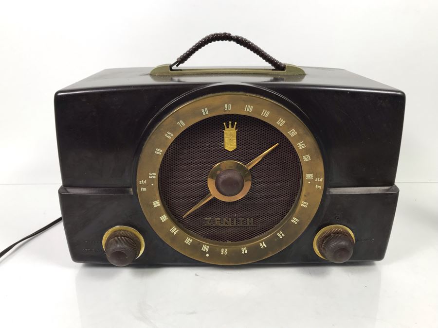Vintage Art Deco Zenith Tube Radio Model H725 - Needs Servicing [Photo 1]