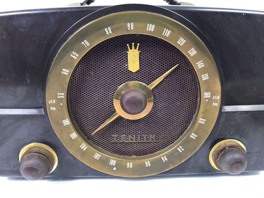 Vintage Art Deco Zenith Tube Radio Model H725 - Needs Servicing [Photo 5]