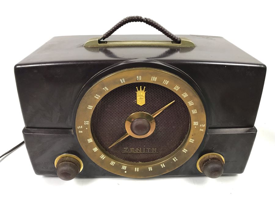 Vintage Art Deco Zenith Tube Radio Model H725 - Needs Servicing [Photo 2]