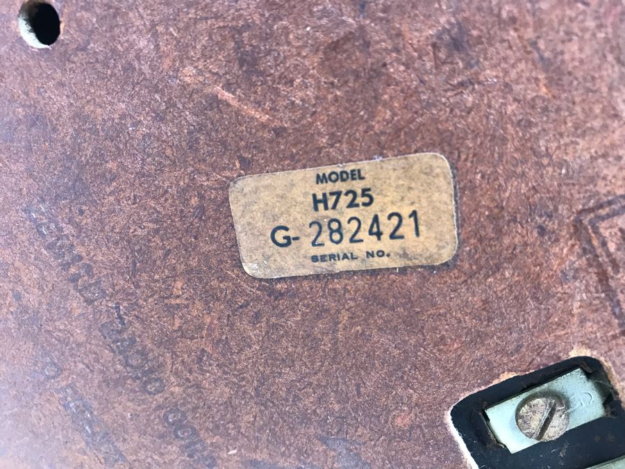 Vintage Art Deco Zenith Tube Radio Model H725 - Needs Servicing [Photo 9]