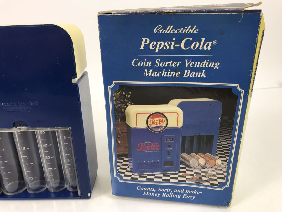 Vintage 1994 Vendo Coca-Cola Vending Machine Replica And Pepsi-Cola ...