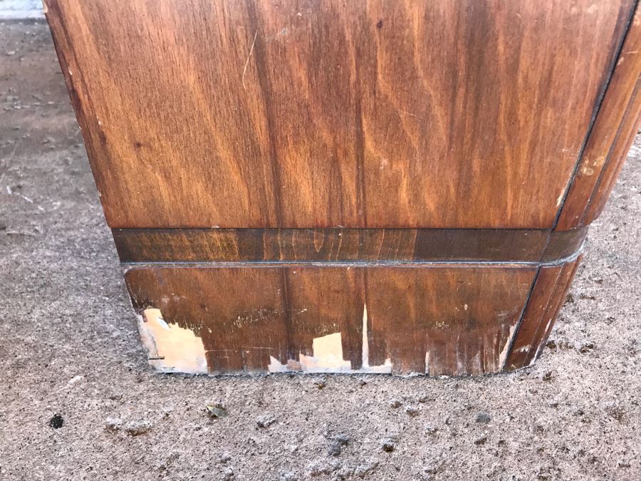 Vintage Art Deco Wooden Cabinet RCA Victor Tube Radio - Needs Servicing - No Speaker And Missing Knobs - Model 6K3 [Photo 13]