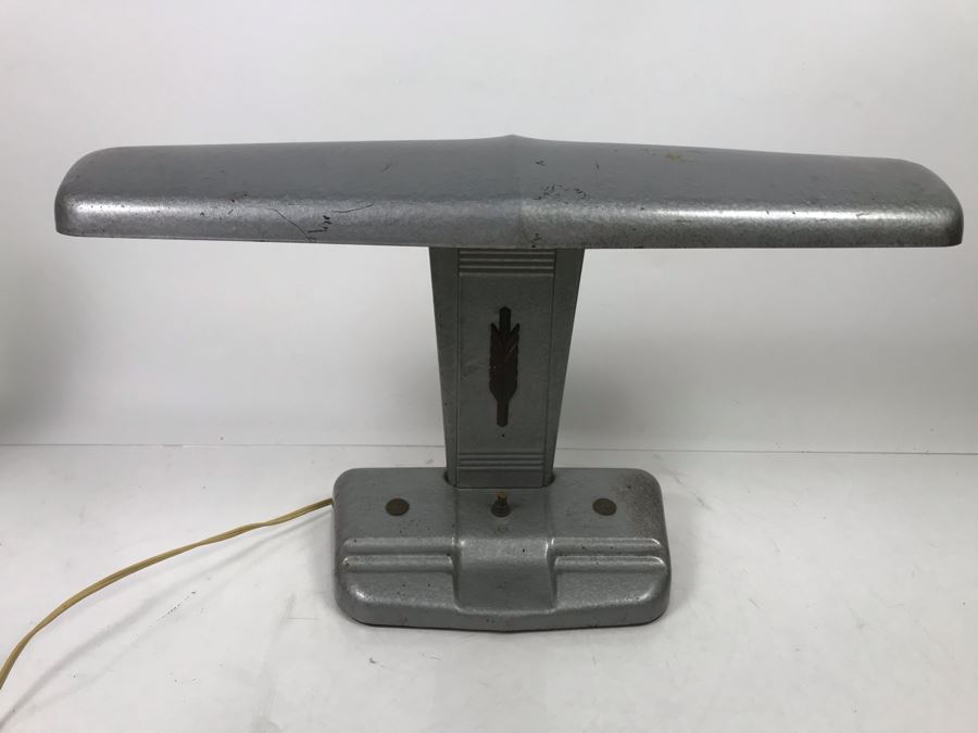 Vintage Art Deco Office Light Fixture Airplane Wings By MOE Light [Photo 1]