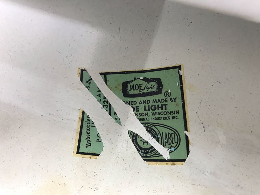 Vintage Art Deco Office Light Fixture Airplane Wings By MOE Light [Photo 10]