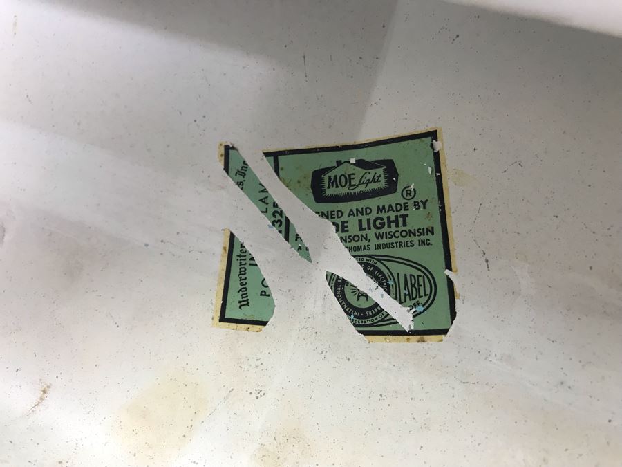 Vintage Art Deco Office Light Fixture Airplane Wings By MOE Light [Photo 9]