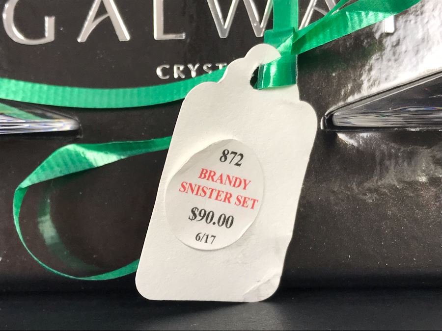 New Galway Irish Crystal Sets: Longford Brandy Pair, Longford Hiball Pair And Longford D.O.F. Pair Whiskey Retails $250 [Photo 8]