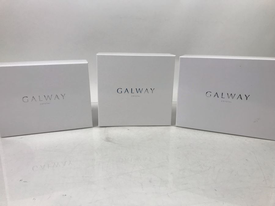 New Galway Irish Crystal Sets: Longford Brandy Pair, Longford Hiball Pair And Longford D.O.F. Pair Whiskey Retails $250 [Photo 13]