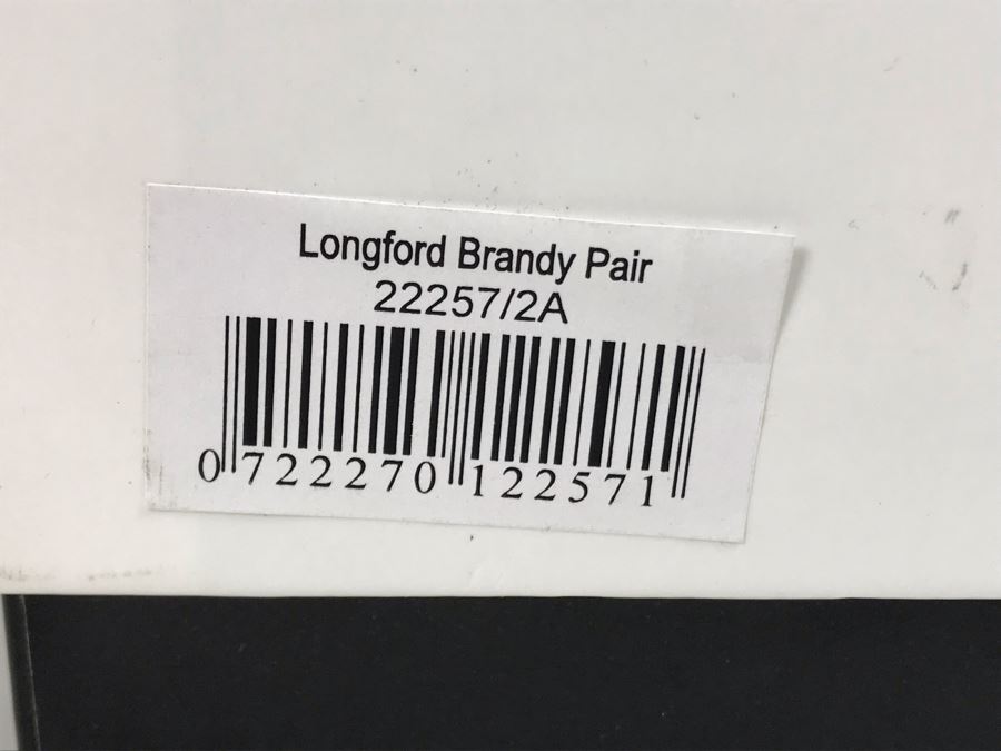 New Galway Irish Crystal Sets: Longford Brandy Pair, Longford Hiball Pair And Longford D.O.F. Pair Whiskey Retails $250 [Photo 9]