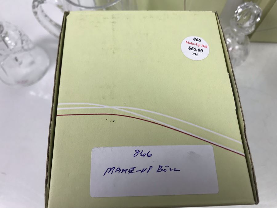 Galway Irish Crystal Items: Longford Perfume Bottle, 5' Vase, Tankard And 6' Bell Retails $230 [Photo 13]