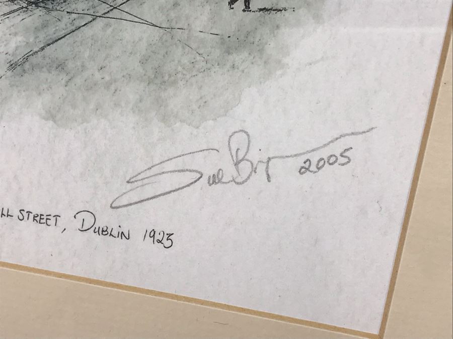 Limited Edition Hand Signed Print Of Nelson's Pillar, Dublin 1923 11 X 16 With Certificate Of Authenticity Retails $189 [Photo 5]