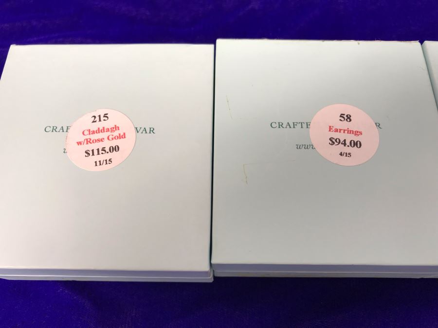 Failte Ireland Sterling Silver Pendant Necklace And Earrings By Solvar Jewelry Retails $332 [Photo 11]