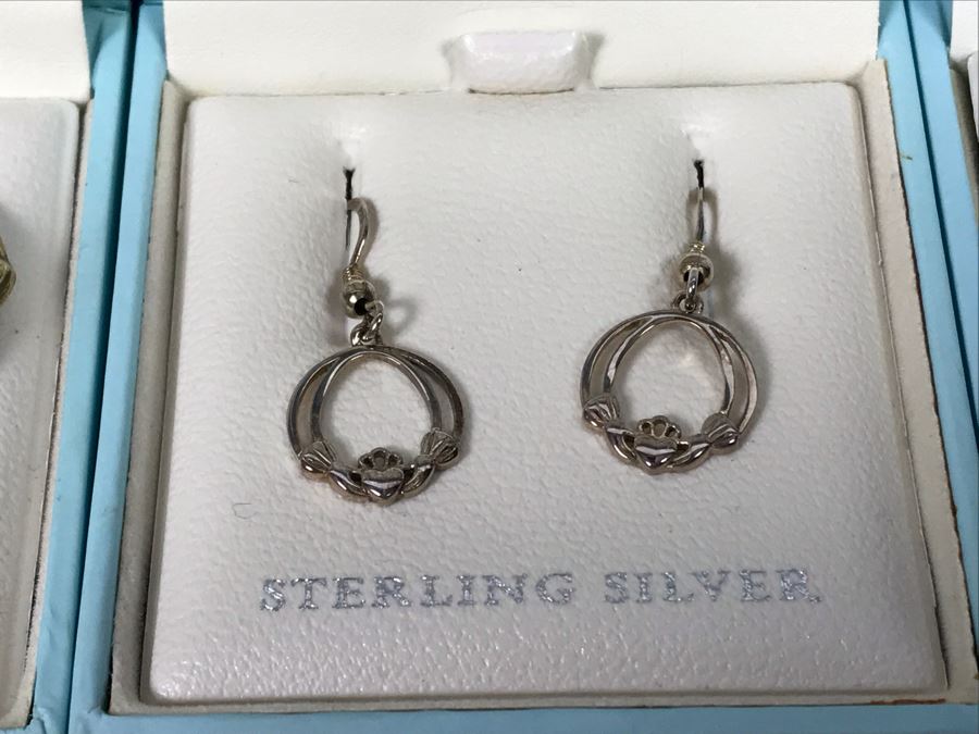 Failte Ireland Sterling Silver Pendant Necklace And Earrings By Solvar Jewelry Retails $332 [Photo 6]