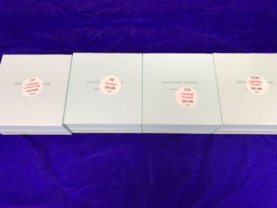 Failte Ireland Sterling Silver Pendant Necklace And Earrings By Solvar Jewelry Retails $332 [Photo 10]