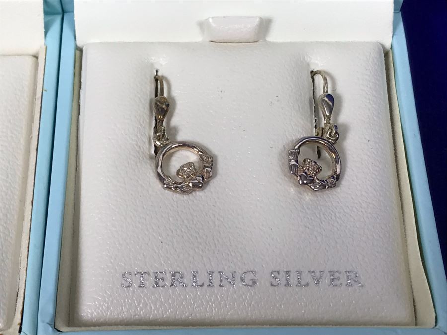 Failte Ireland Sterling Silver Pendant Necklace And Earrings By Solvar Jewelry Retails $332 [Photo 7]