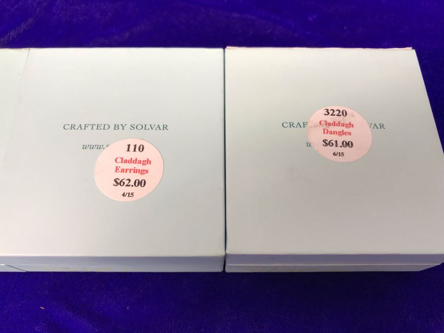 Failte Ireland Sterling Silver Pendant Necklace And Earrings By Solvar Jewelry Retails $332 [Photo 12]