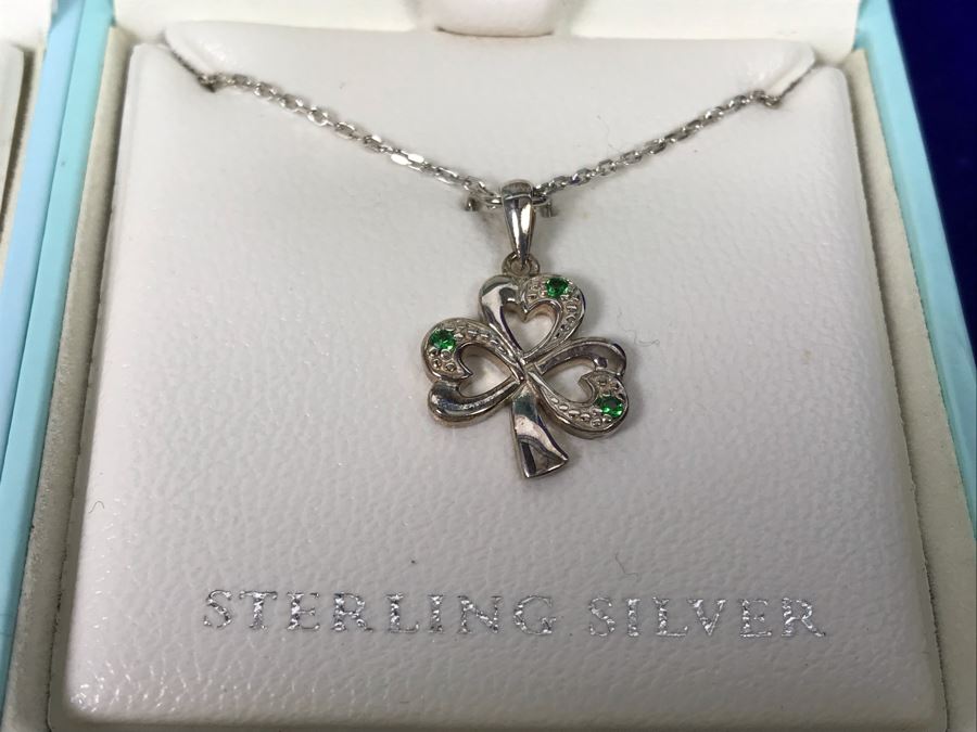 Failte Ireland Sterling Silver Pendant Necklace And Earrings By Solvar Jewelry Retails $230 [Photo 3]