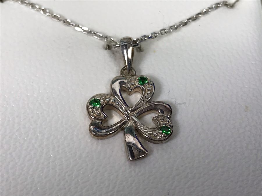 Failte Ireland Sterling Silver Pendant Necklace And Earrings By Solvar