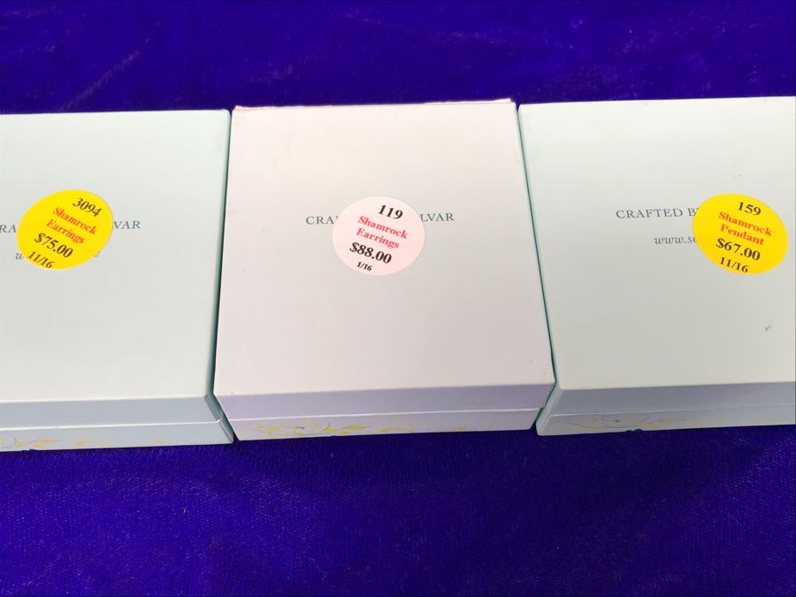 Failte Ireland Sterling Silver Pendant Necklace And Earrings By Solvar Jewelry Retails $230 [Photo 9]