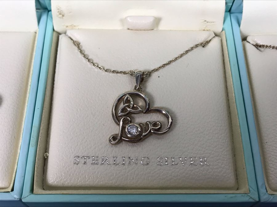Failte Ireland Sterling Silver Pendant Necklaces And Earrings By Solvar Jewelry Retails $256 [Photo 3]