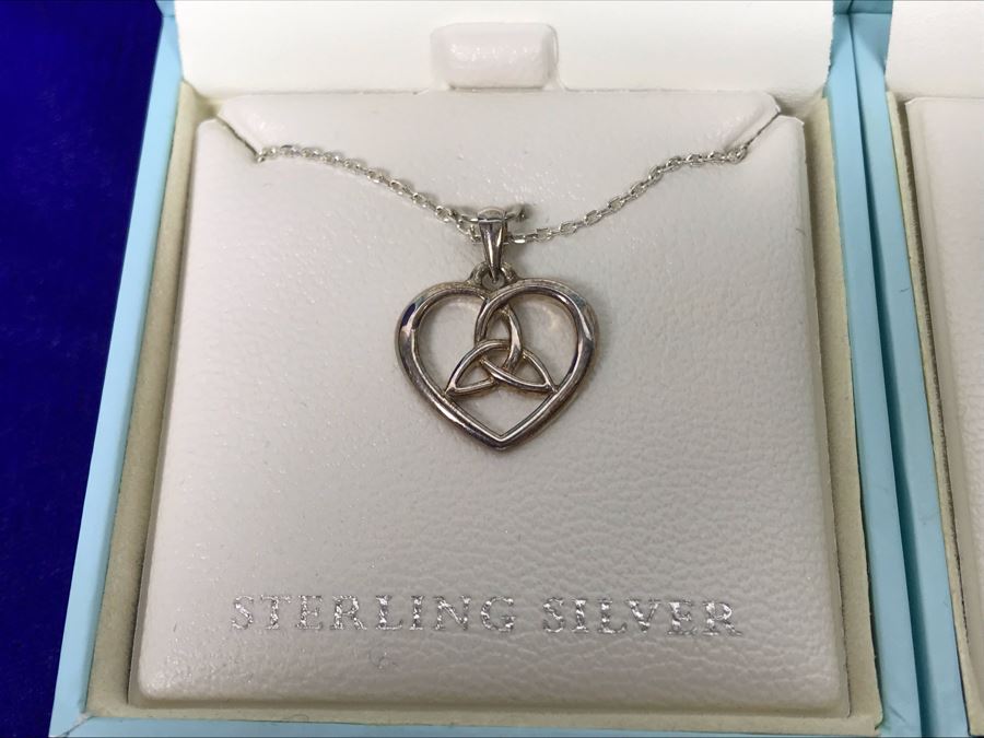 Failte Ireland Sterling Silver Pendant Necklaces And Earrings By Solvar Jewelry Retails $256 [Photo 6]