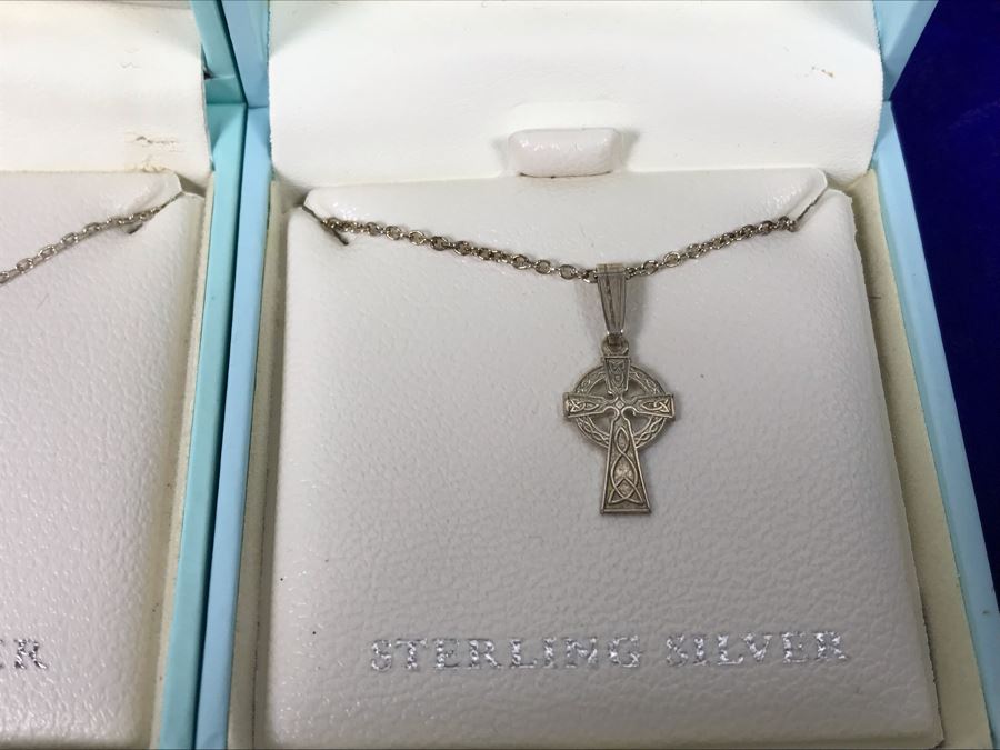 Failte Ireland Sterling Silver Pendant Necklaces And Earrings By Solvar Jewelry Retails $256 [Photo 4]