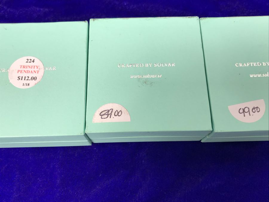 Failte Ireland Sterling Silver Collection Pendant Necklaces And Earrings By Solvar Jewelry Retails $300 [Photo 8]