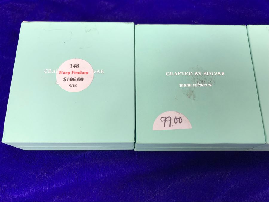 Failte Ireland Sterling Silver Collection Pendant Necklaces And Earrings By Solvar Jewelry Retails $428 [Photo 9]