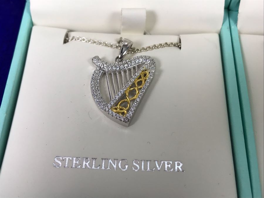 Failte Ireland Sterling Silver Collection Pendant Necklaces And Earrings By Solvar Jewelry Retails $428 [Photo 4]