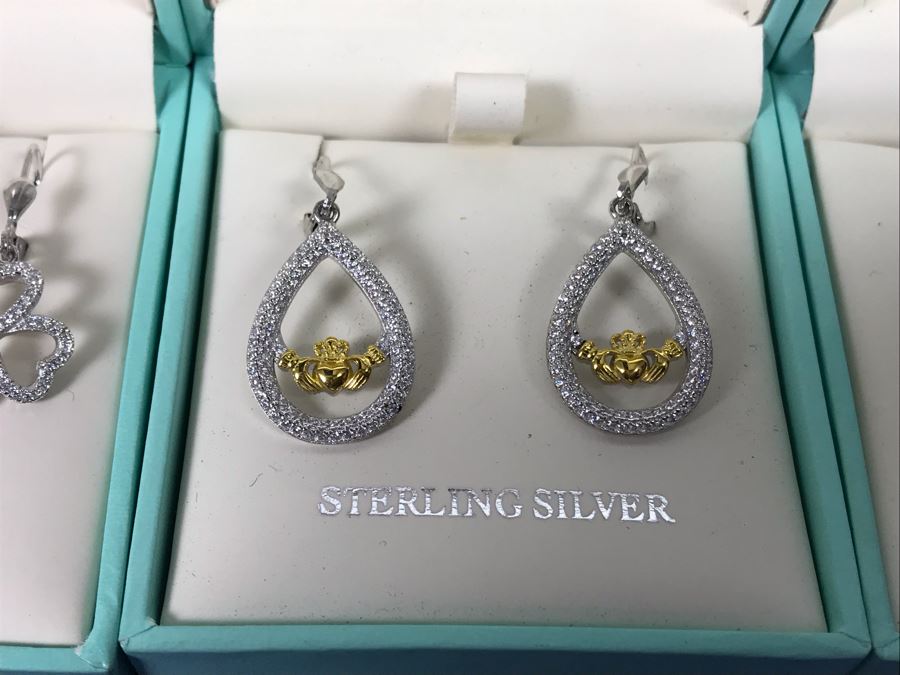 Failte Ireland Sterling Silver Collection Pendant Necklaces And Earrings By Solvar Jewelry Retails $428 [Photo 6]