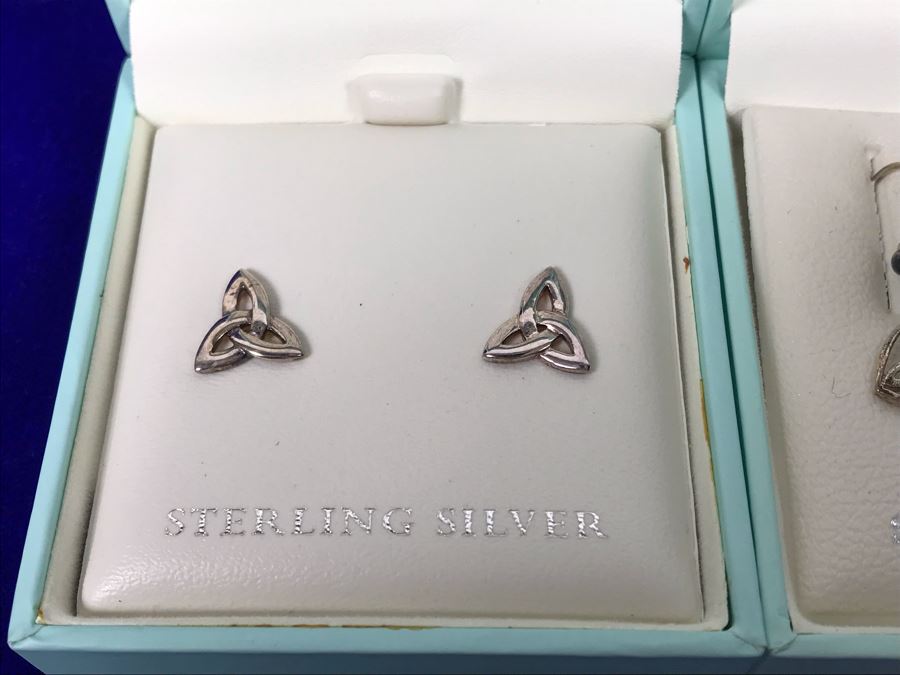 Failte Ireland Sterling Silver Earrings By Solvar Jewelry Retails $242 [Photo 4]