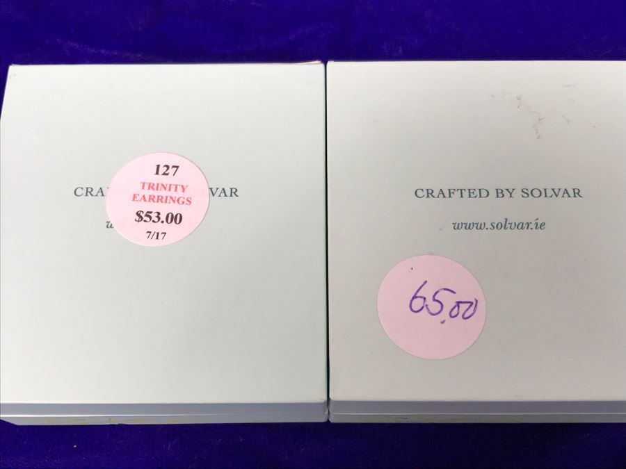 Failte Ireland Sterling Silver Earrings By Solvar Jewelry Retails $242 [Photo 10]