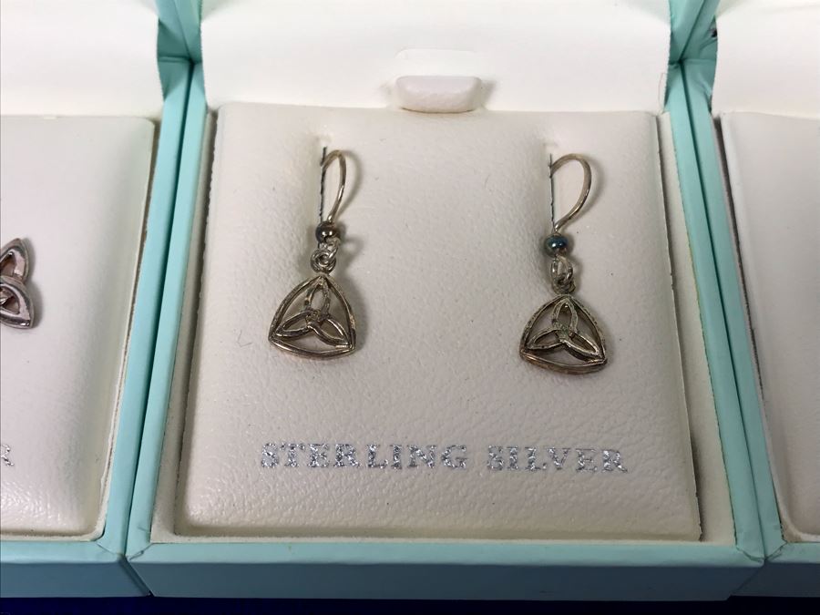Failte Ireland Sterling Silver Earrings By Solvar Jewelry Retails $242 [Photo 5]