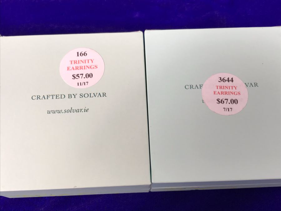 Failte Ireland Sterling Silver Earrings By Solvar Jewelry Retails $242 [Photo 9]