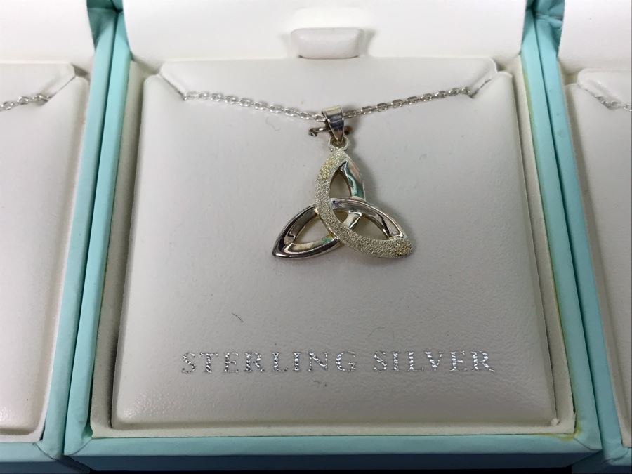 Failte Ireland Sterling Silver Pendant Necklaces And Earrings By Solvar Jewelry Retails $245 [Photo 4]