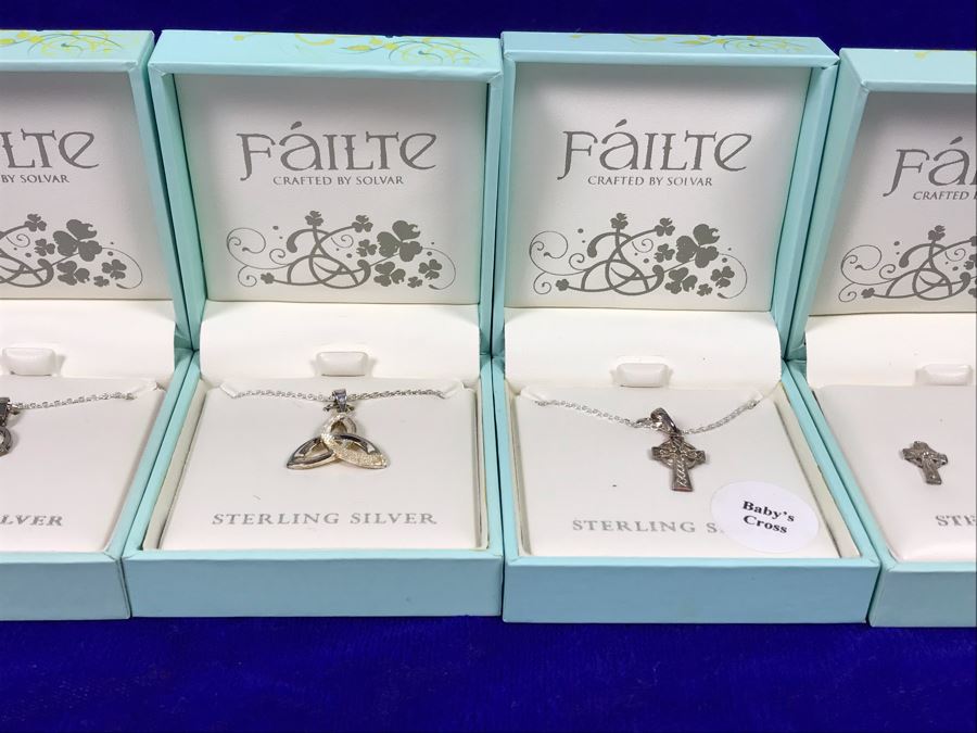 Failte Ireland Sterling Silver Pendant Necklaces And Earrings By Solvar Jewelry Retails $245 [Photo 7]