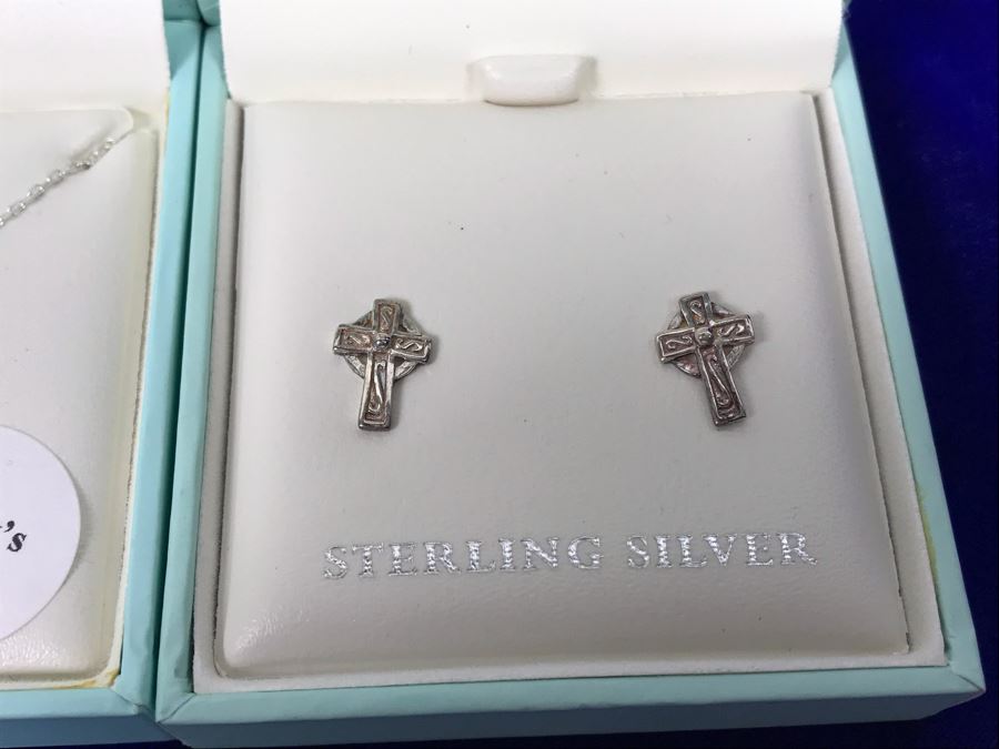 Failte Ireland Sterling Silver Pendant Necklaces And Earrings By Solvar Jewelry Retails $245 [Photo 6]