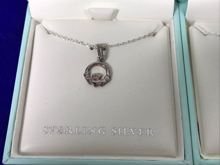 Failte Ireland Sterling Silver Pendant Necklaces And Earrings By Solvar Jewelry Retails $245 [Photo 3]