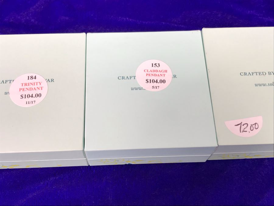 Failte Ireland Sterling Silver Pendant Necklaces By Solvar Jewelry Retails $280 [Photo 7]