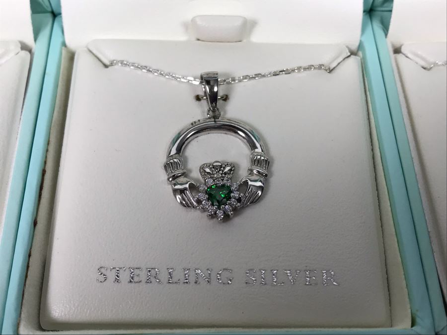 Failte Ireland Sterling Silver Pendant Necklaces By Solvar Jewelry Retails $280 [Photo 4]