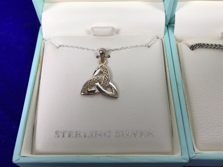 Failte Ireland Sterling Silver Pendant Necklaces By Solvar Jewelry Retails $239 [Photo 4]