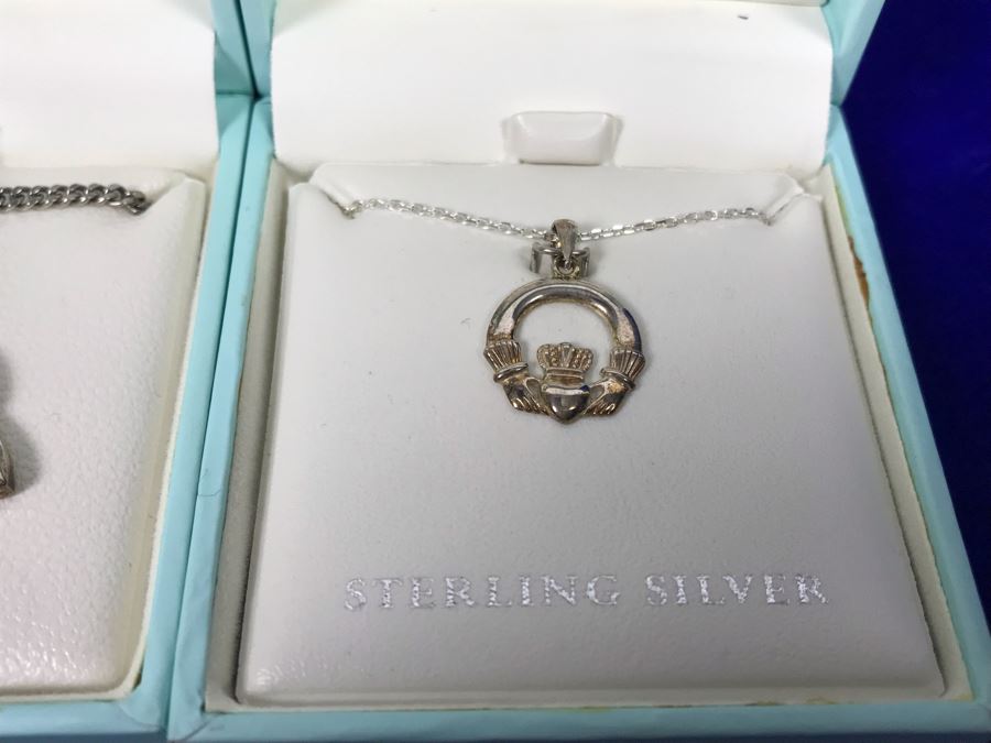 Failte Ireland Sterling Silver Pendant Necklaces By Solvar Jewelry Retails $239 [Photo 5]