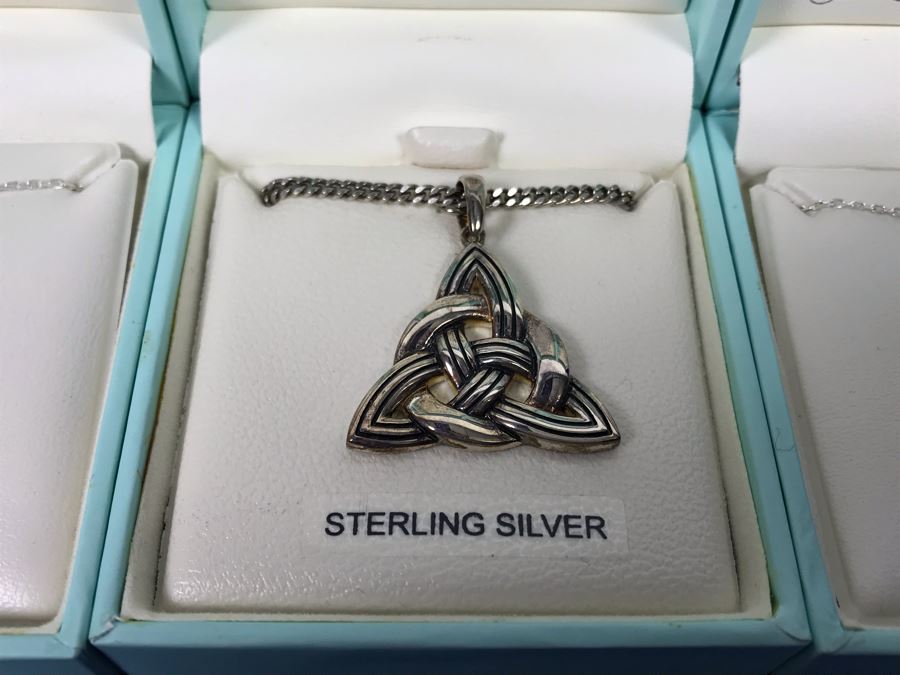 Failte Ireland Sterling Silver Pendant Necklaces By Solvar Jewelry Retails $239 [Photo 3]